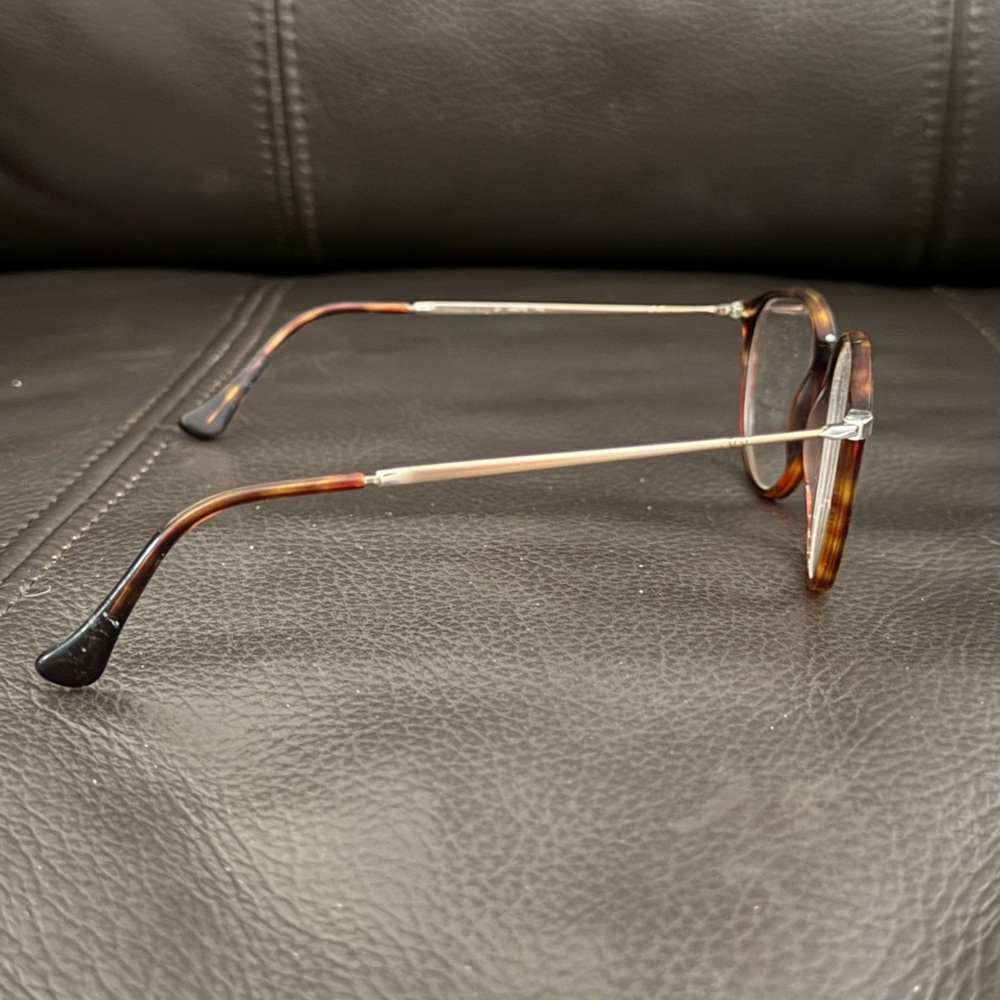 Persol Tortoiseshell Round Frames - Brown & Black… - image 4